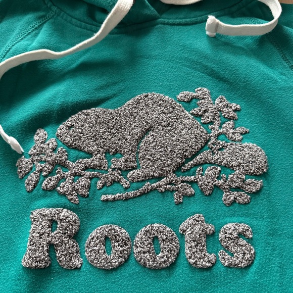 Roots Kanga Classic Hoodie in Green Women’s Size XS - Picture 3 of 11